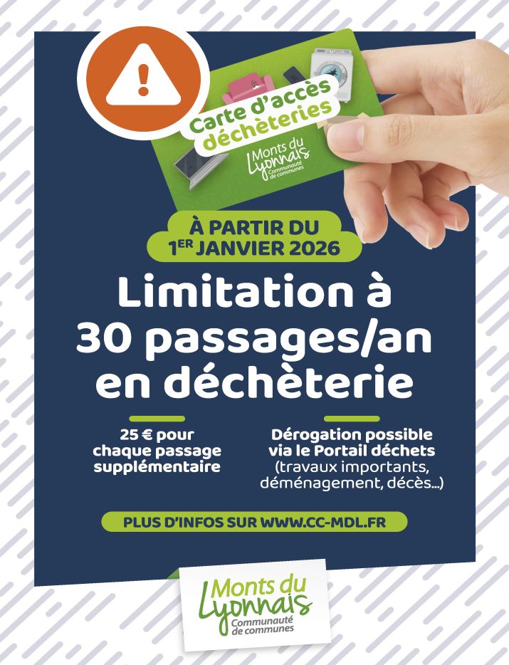 affiche déchèterie 30 passages