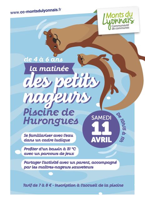 affiche matinee petits nageurs samedi 11 avril