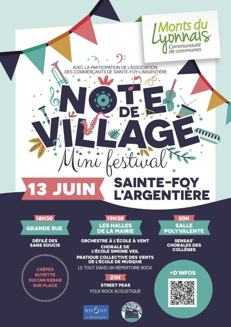 affiche note de village 13 juin 2025