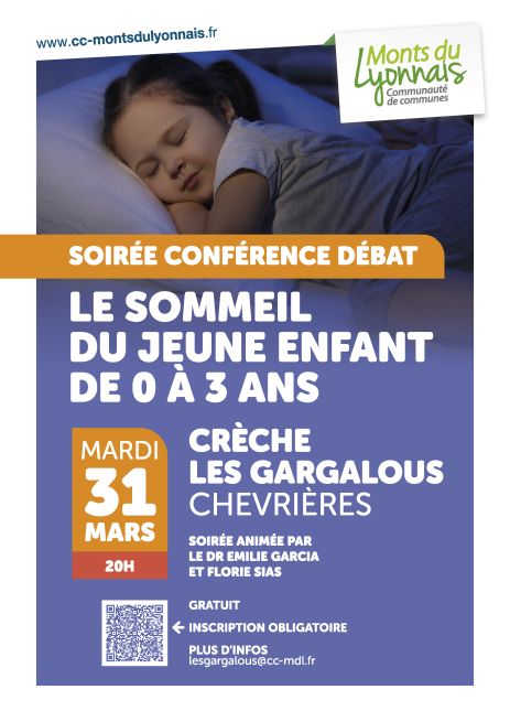affiche soirée sommeil enfants 31032026