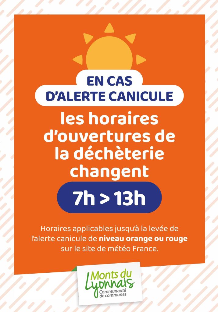 canicule déchèteries ccmdl