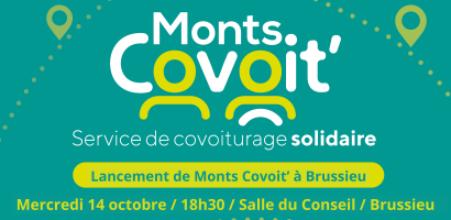 Lancement de Monts Covoit’, le covoiturage solidaire à Brussieu